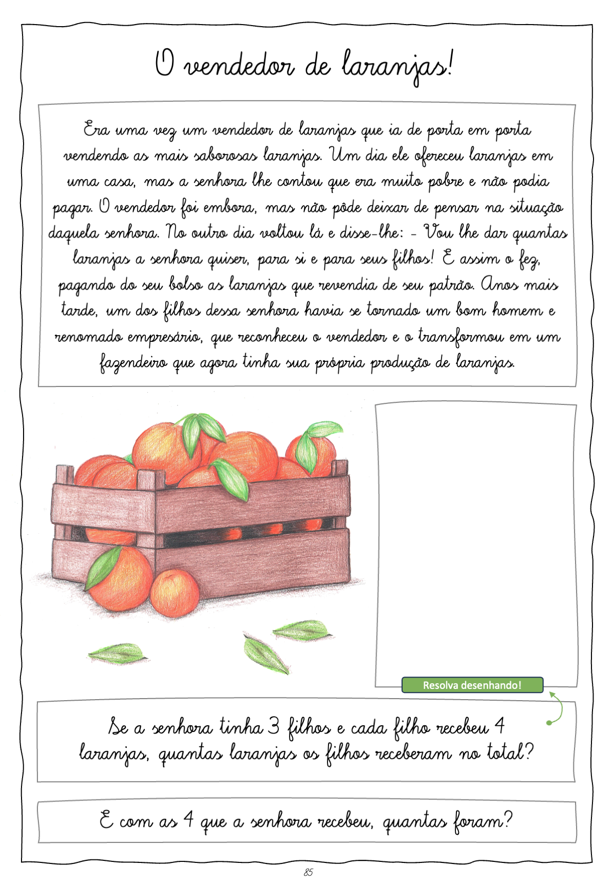 Página do guia com progressão de aprendizagem da tabuada